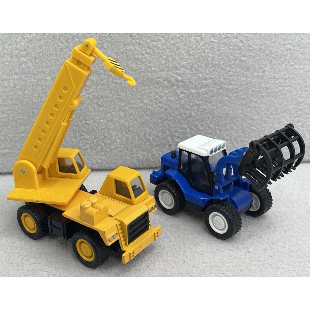Corgi Front End Loader Construction Vehicles Lot of 2 Toy Crane Tractor